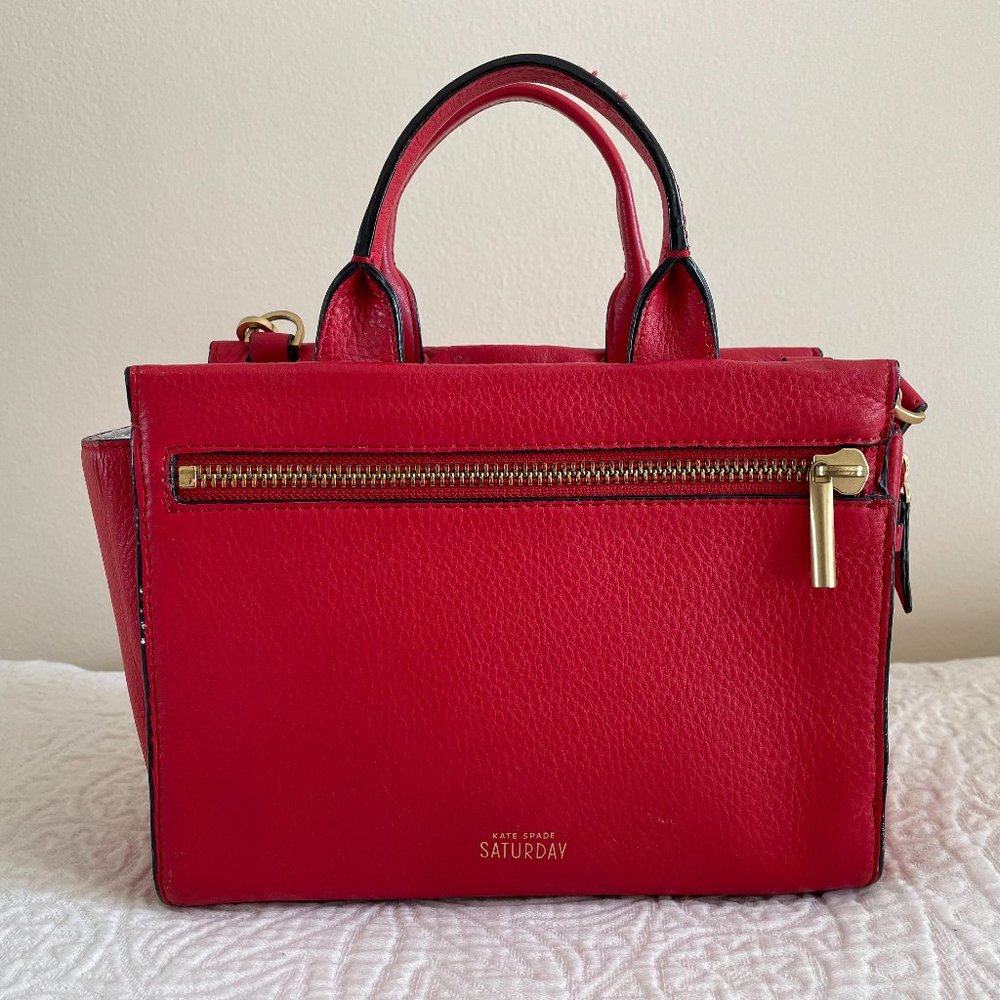 Kate Spade Saturday Red Zipline Crossbody Bag
